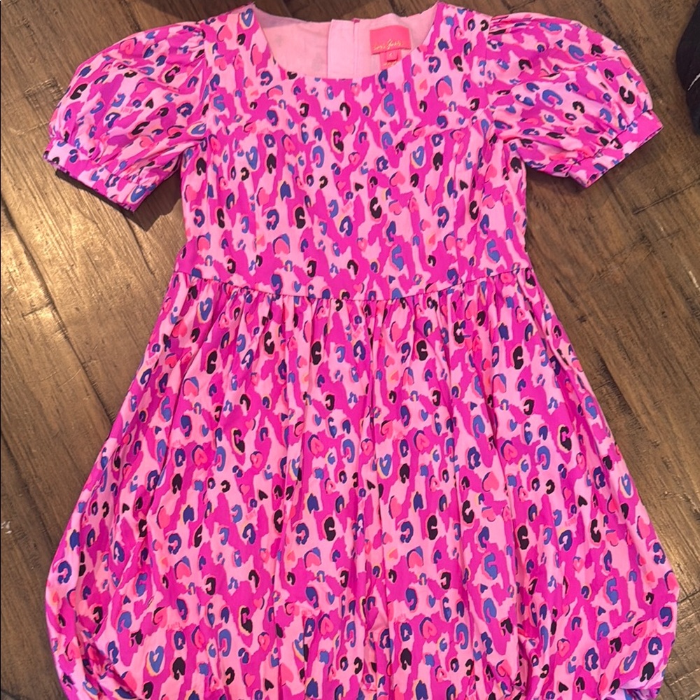 Lilly Pulitzer Pink and Blue Patterned Dress